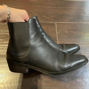 Michael Kors Genuine Leather Ankle Chelsea Style Boots